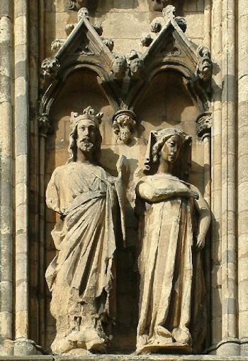 Eduardo I de Inglaterra y Leonor  de Castilla, Catedral de Lincoln