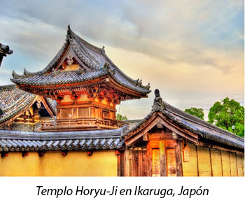 Templo Horyu-Ji en Ikaruga, Japón