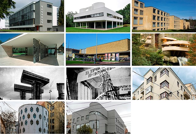 Arquitectos y diseñadores modernistas de los años 20 y 30 del Siglo XX